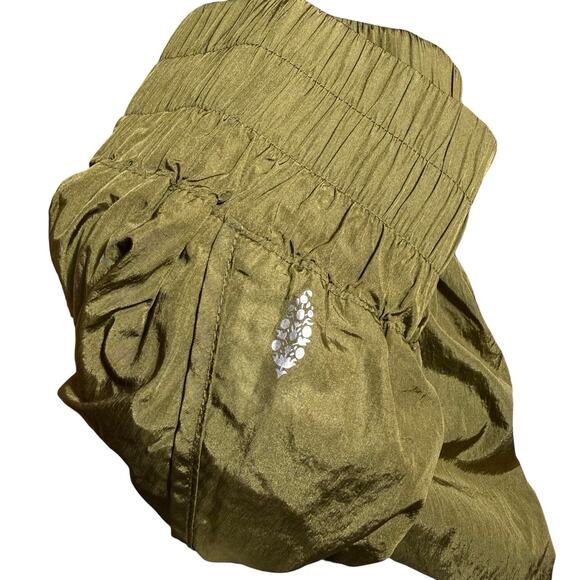 FP Movement Free People The Way Home Shorts Olive Army Large Pilates Athleisure - Picture 5 of 6